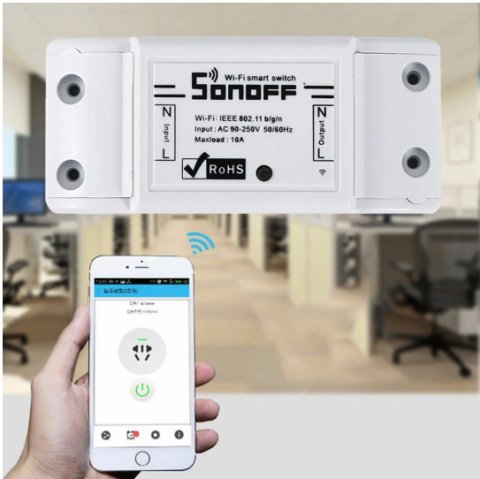 SONOFF® Basic 10A 2200W WIFI Wireless Smart Switch Remote Control Socket APP Timer AC90-250V 50/60Hz Works with Amazon Alexa Echo Tap Google Home Assistant Nest IFTTT